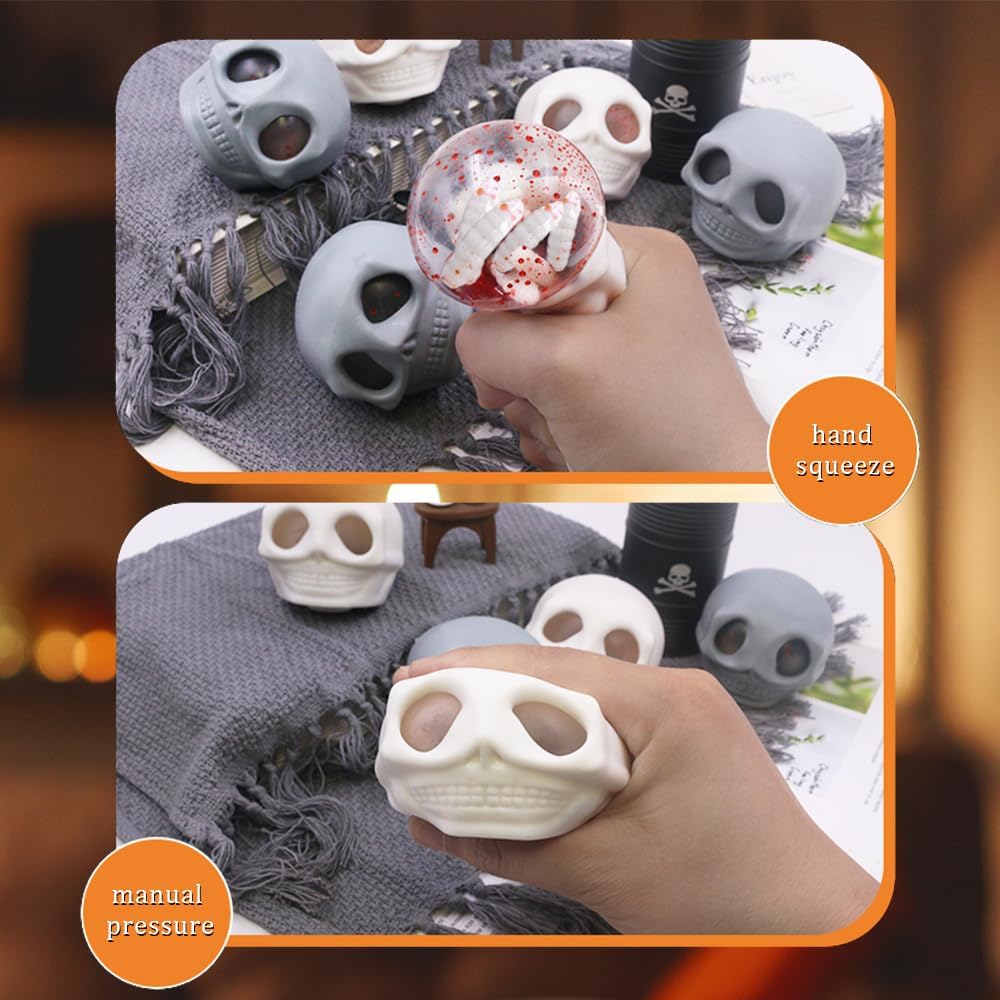 Skull Squeezing Toy For Stress Relief