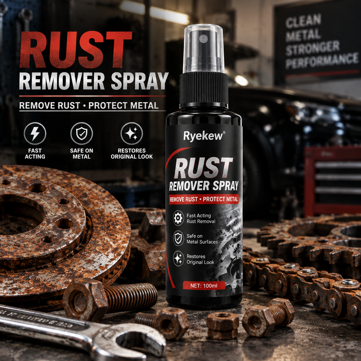 MetalRevive™ – Rust Removal & Restoration Spray