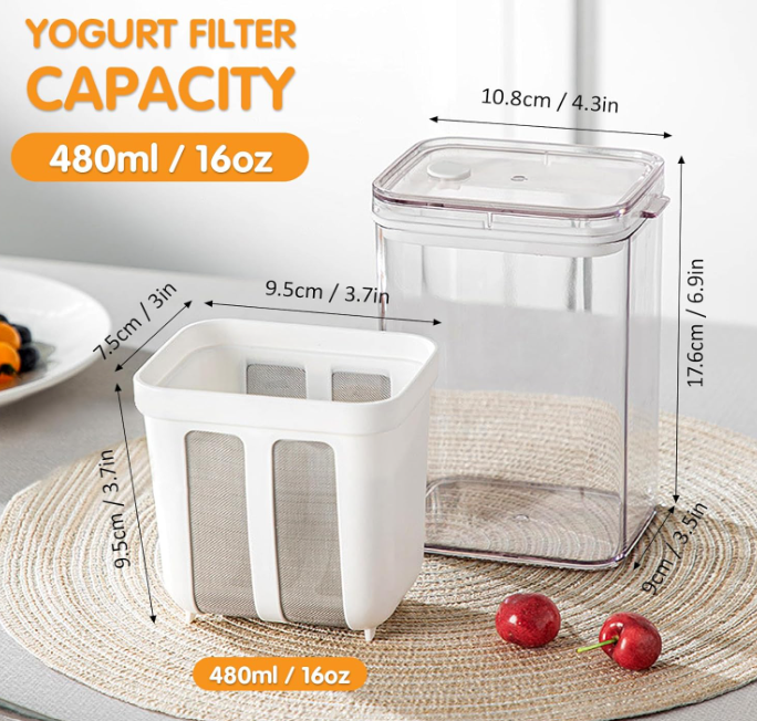 Multifunctional Yogurt Filter with Fine Mesh Strainer - ( 🚚 Free Delivery )