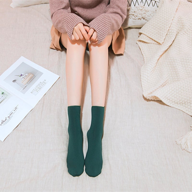 100% Cotton + Anti Smell Velvet Winter Thermal Socks