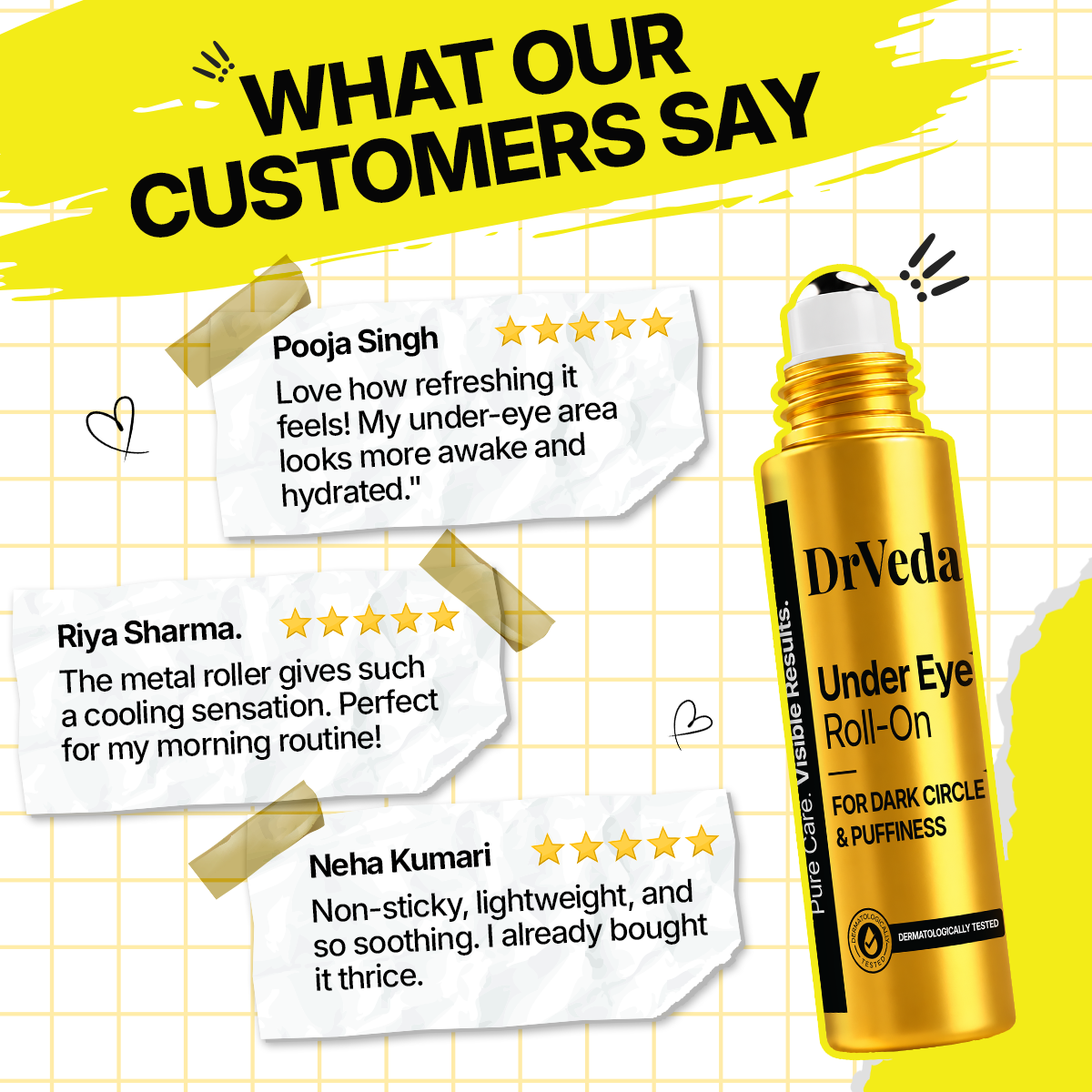 Under Eye Care Roll-On By Dr.Veda