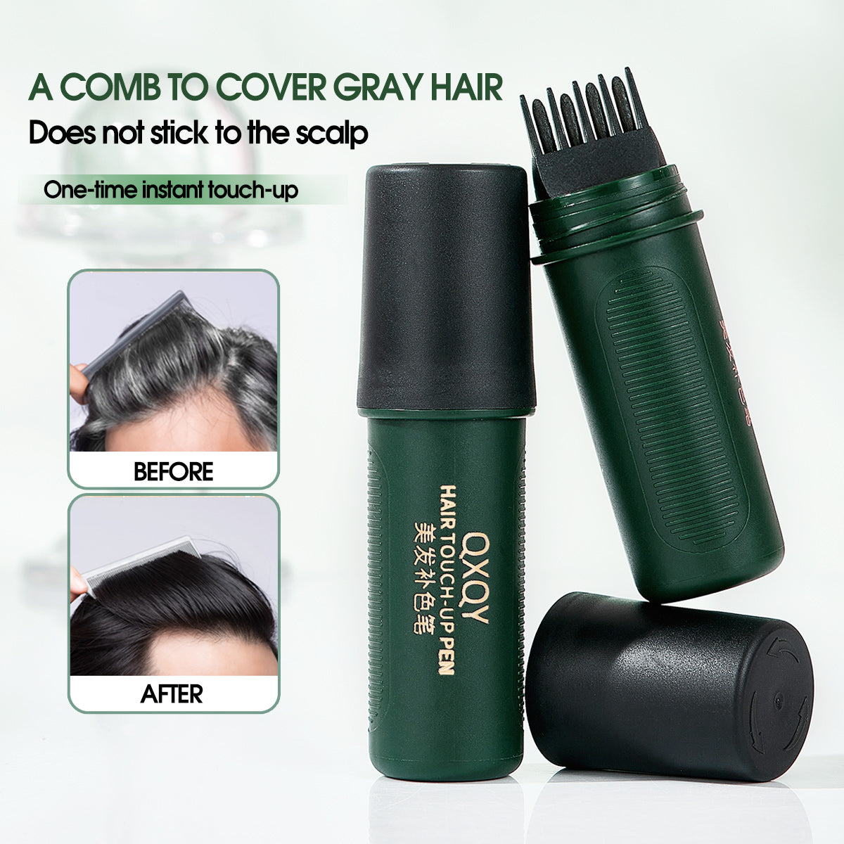 2-in-1 Hair Dye Touch-Up Stick with Comb