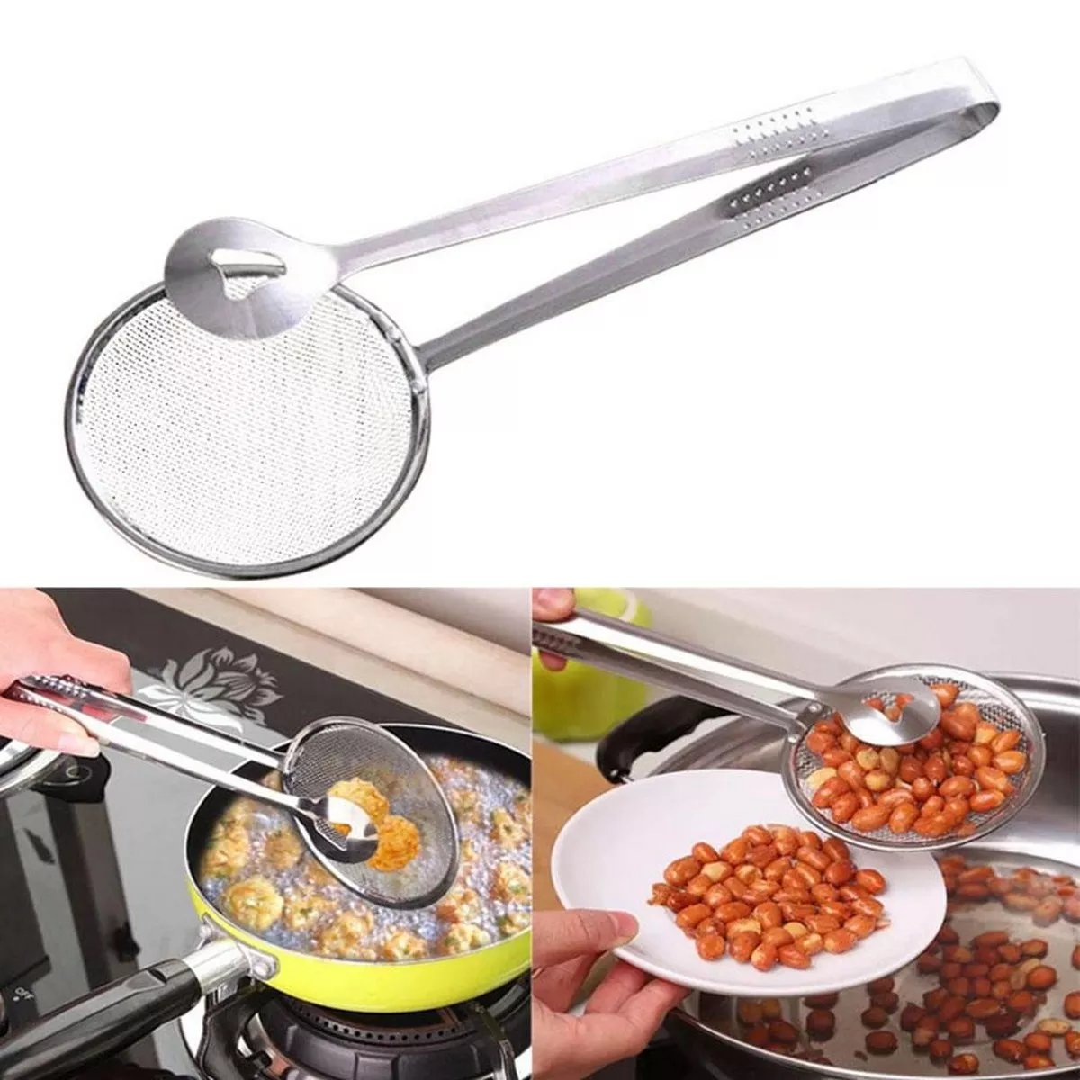 2 in 1 Frying Tong