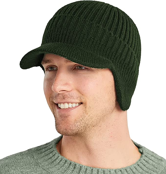 2 in 1 Elastic Warm Ear Protection Knitted Hat