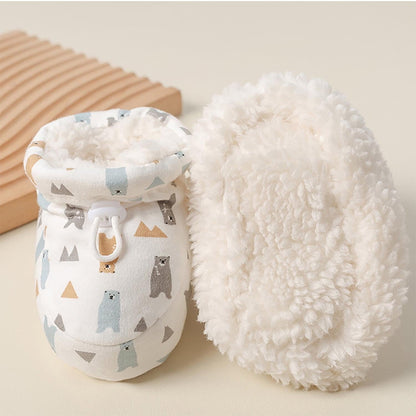 Warm Fur Baby Shoes ( Allow to Open )