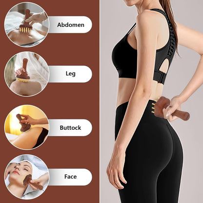 Kansa Scalp Head And Body Massager With Bronze Comb