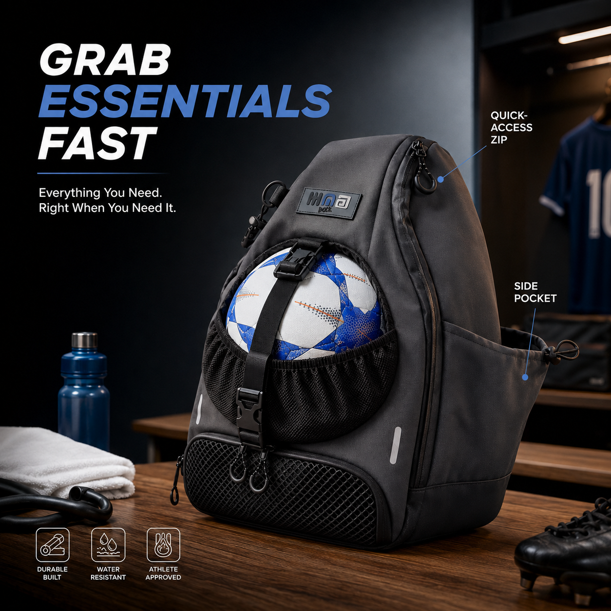 All-in-One Football Training Backpack - ( 🚚 Free Delivery )