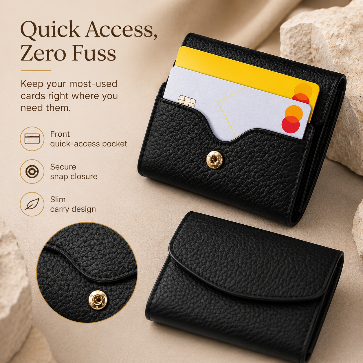 Charm-Fold Women’s Mini Wallet