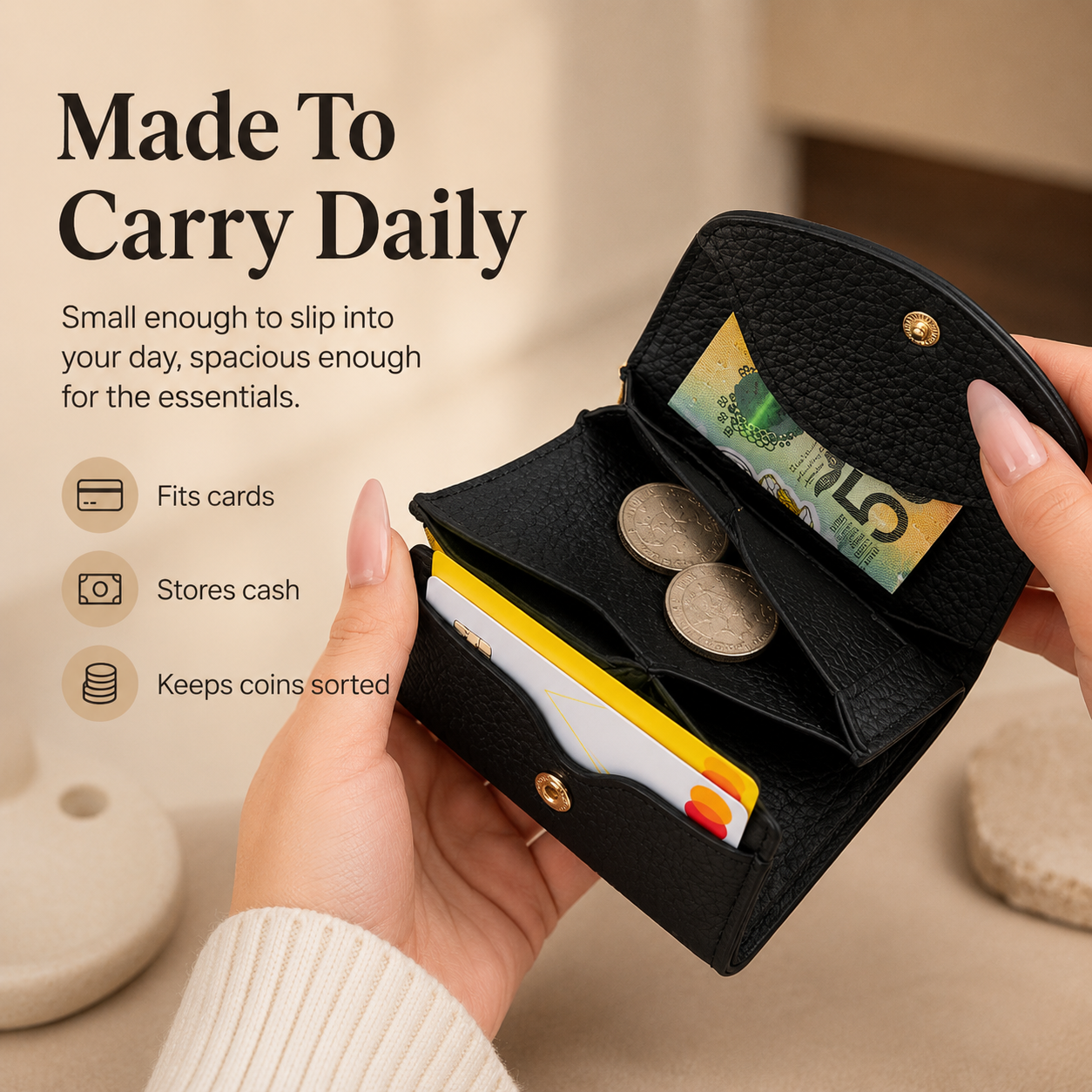 Charm-Fold Women’s Mini Wallet