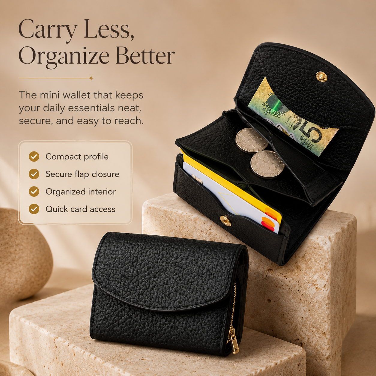Charm-Fold Women’s Mini Wallet