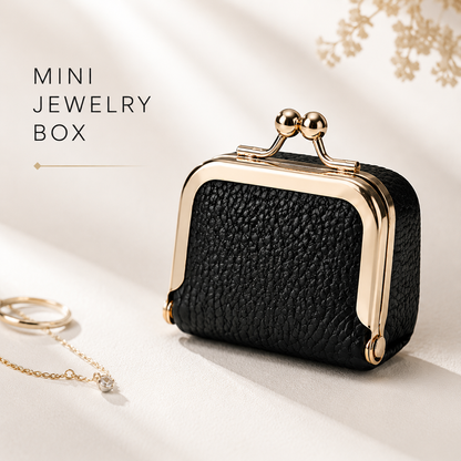 Genuine Leather Mini Jewelry Box