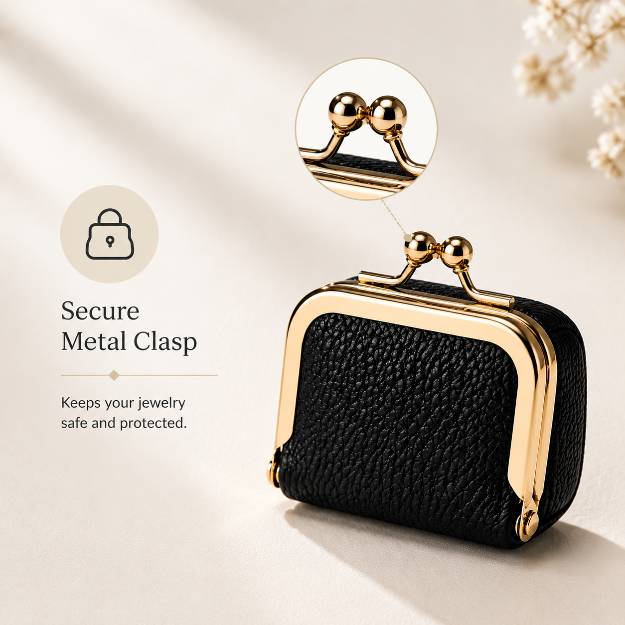 Genuine Leather Mini Jewelry Box