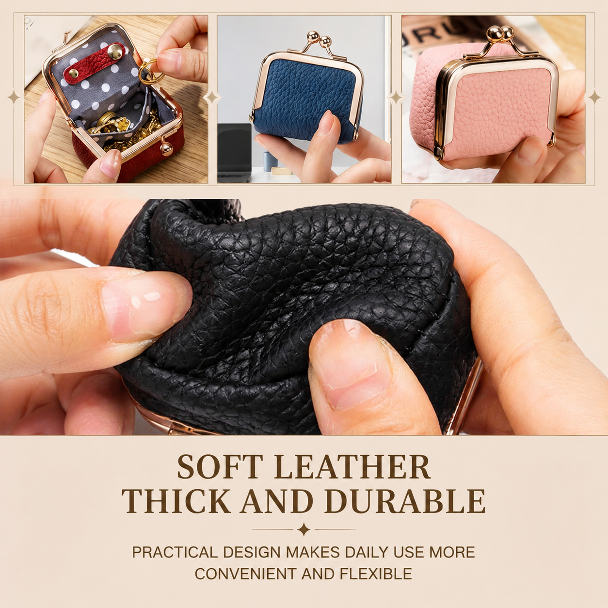 Genuine Leather Mini Jewelry Box