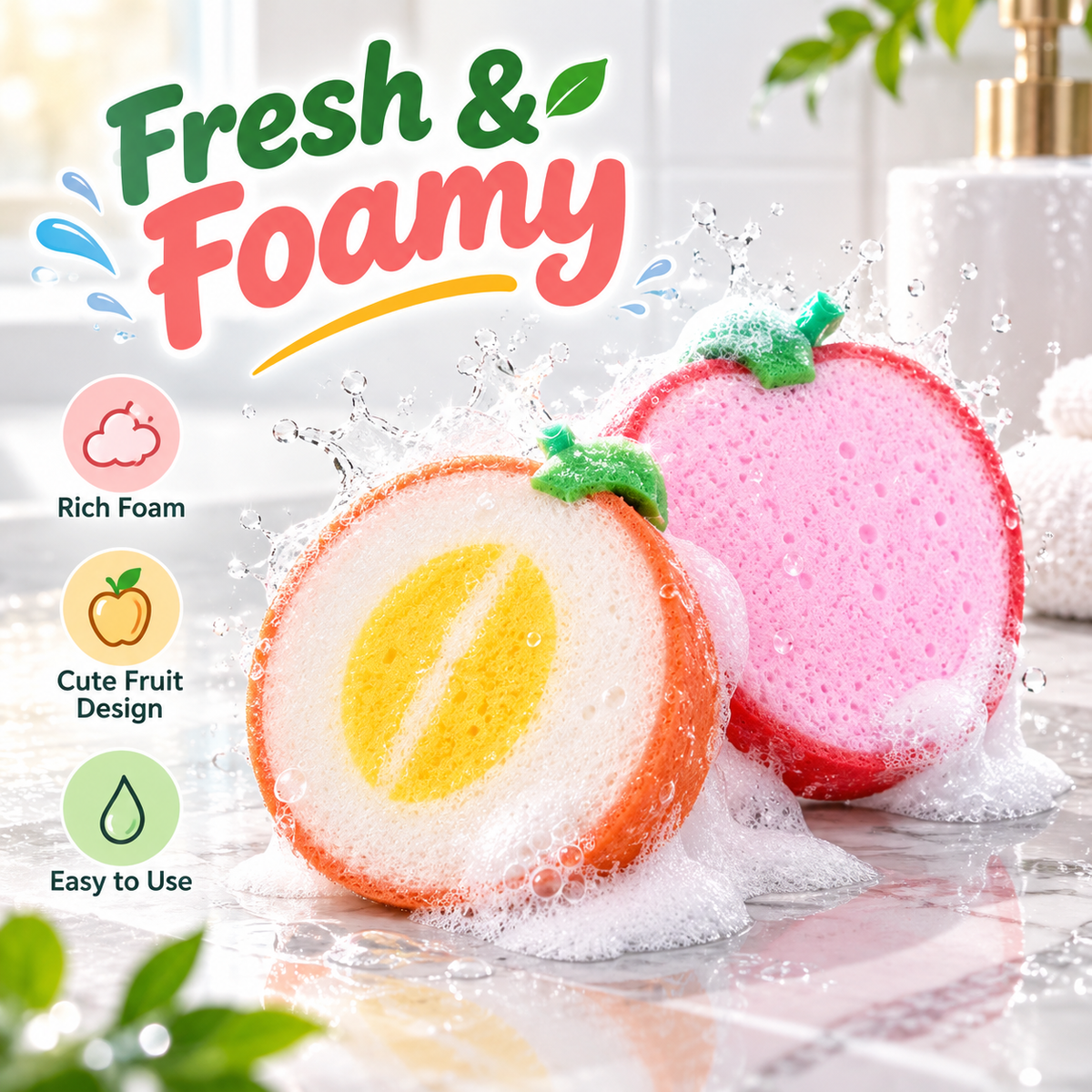 CleanJoy™ Fruit Shape Scrubber