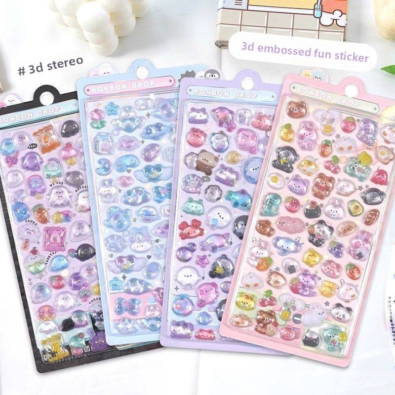 3D Puffy Stickers 🌈 | Cute & Colorful Decoration Magic ✨