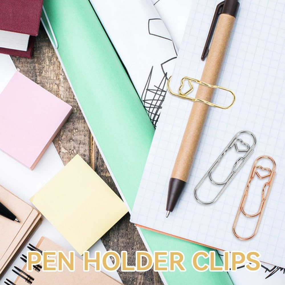 Multifunctional Heart Pen Clips