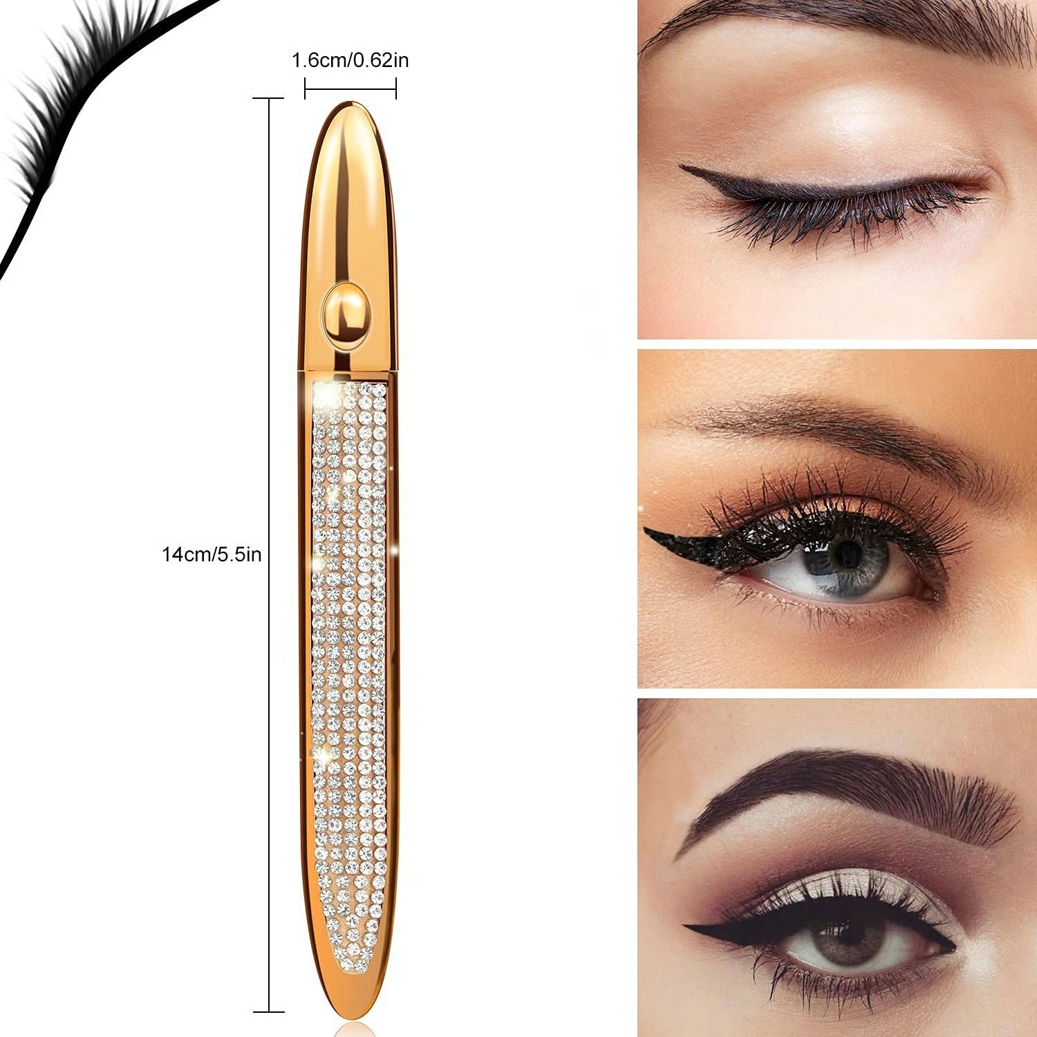 2 In 1 Self-adhesive Eyeliner + Eyelash Pencil