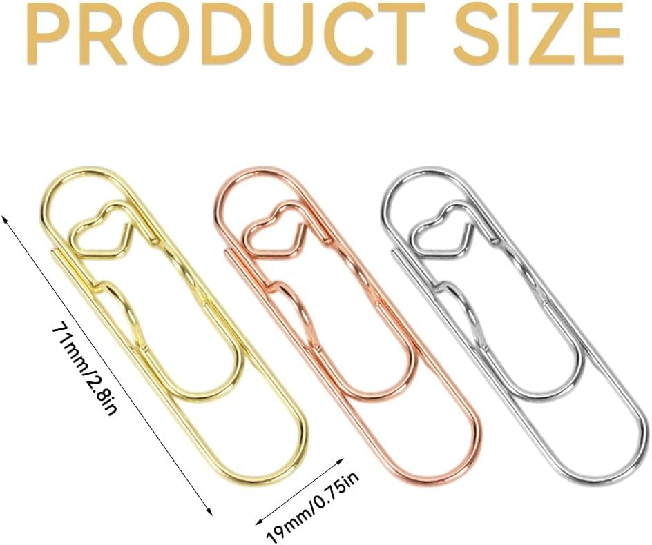 Multifunctional Heart Pen Clips