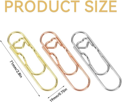 Multifunctional Heart Pen Clips