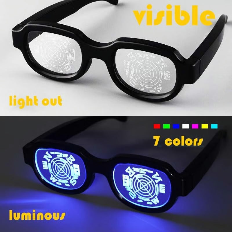 Unisex Luminous LED Glasses