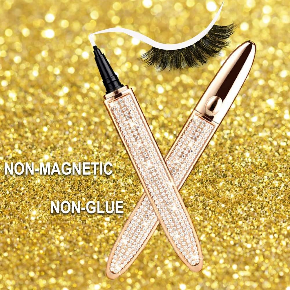 2 In 1 Self-adhesive Eyeliner + Eyelash Pencil