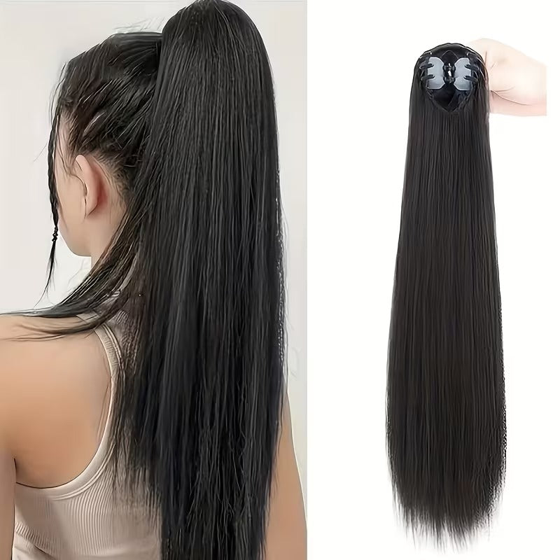 Clip with grip to accentuate ponytails