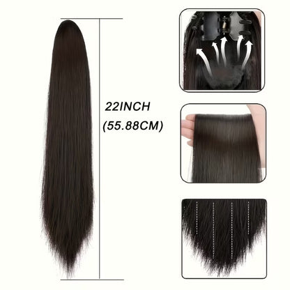 Clip with grip to accentuate ponytails