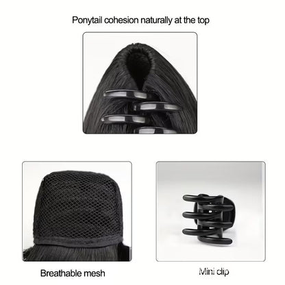 Clip with grip to accentuate ponytails