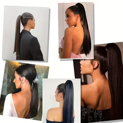 Clip with grip to accentuate ponytails