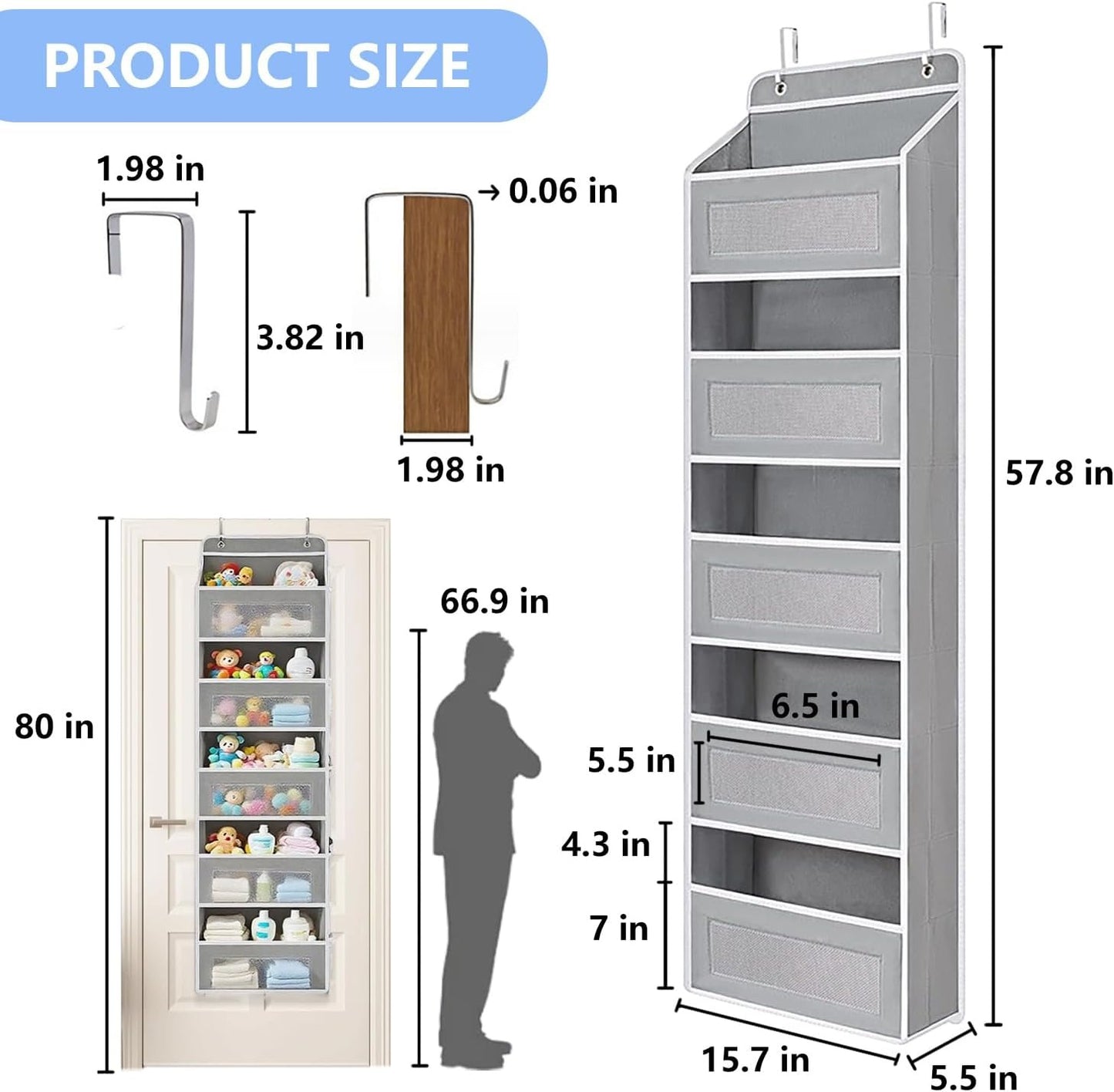 Space-Saving Hanging Storage Rack