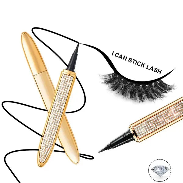 2 In 1 Self-adhesive Eyeliner + Eyelash Pencil