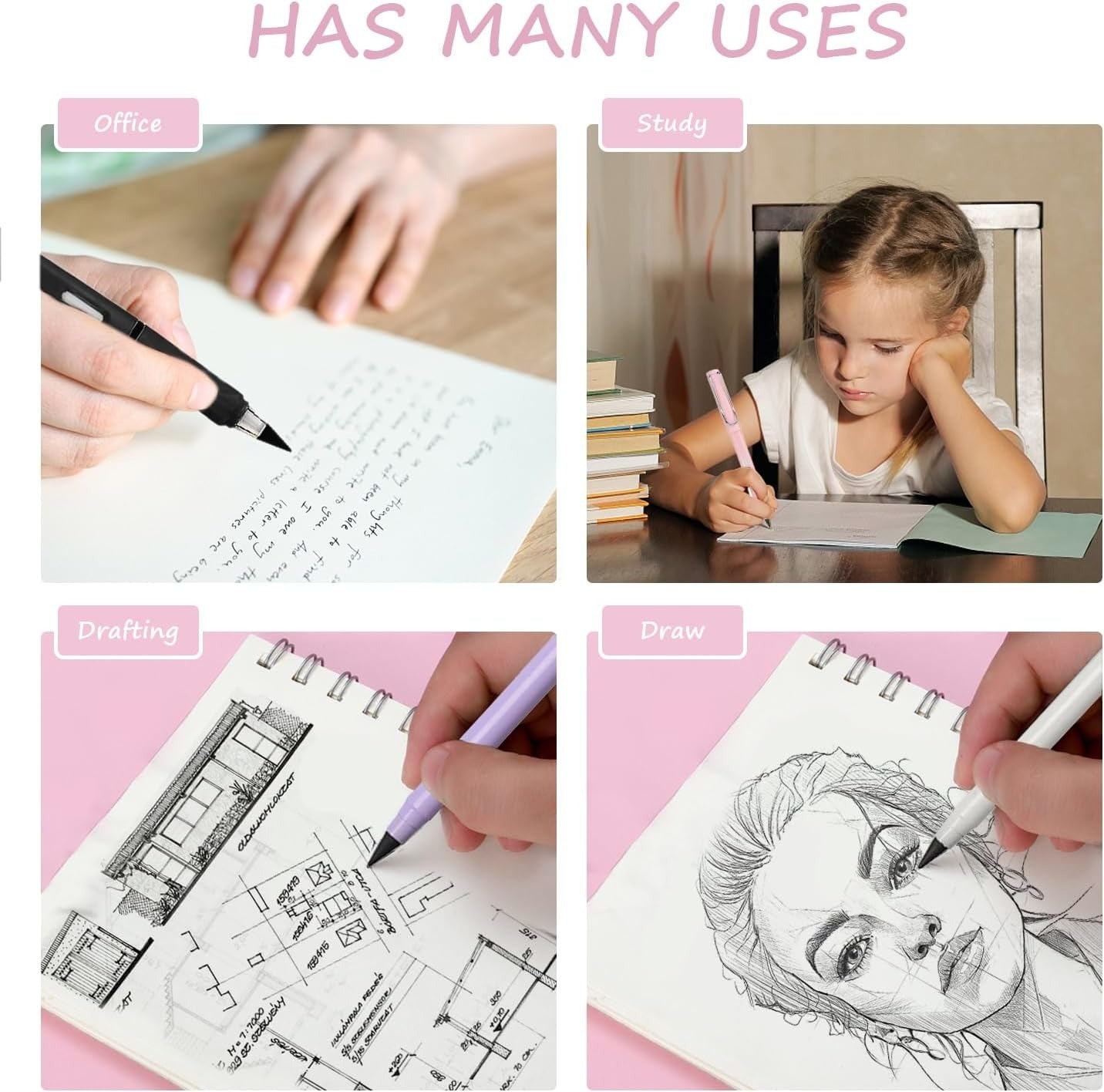 Infinite Inkless Magic Pencil for Writing, Sketching, and Painting
