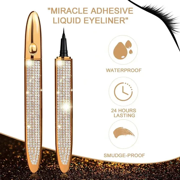 2 In 1 Self-adhesive Eyeliner + Eyelash Pencil