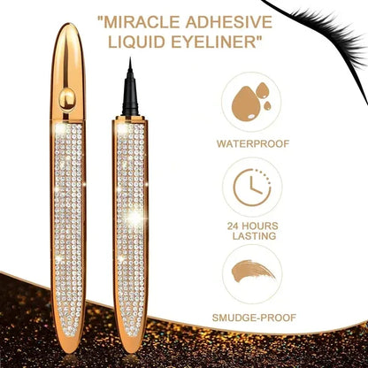 2 In 1 Self-adhesive Eyeliner + Eyelash Pencil