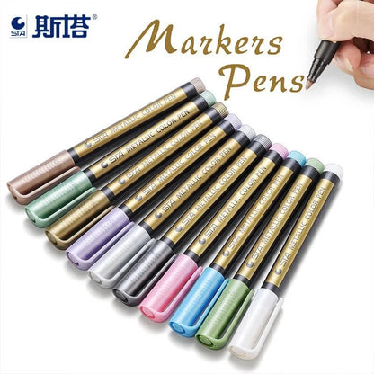 Painting-Magic Colorful Metallic Marker Pens