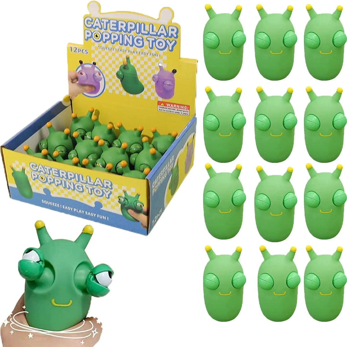 Stare Cabbage Worm - Stress Relief and Anti Anxiety Toy