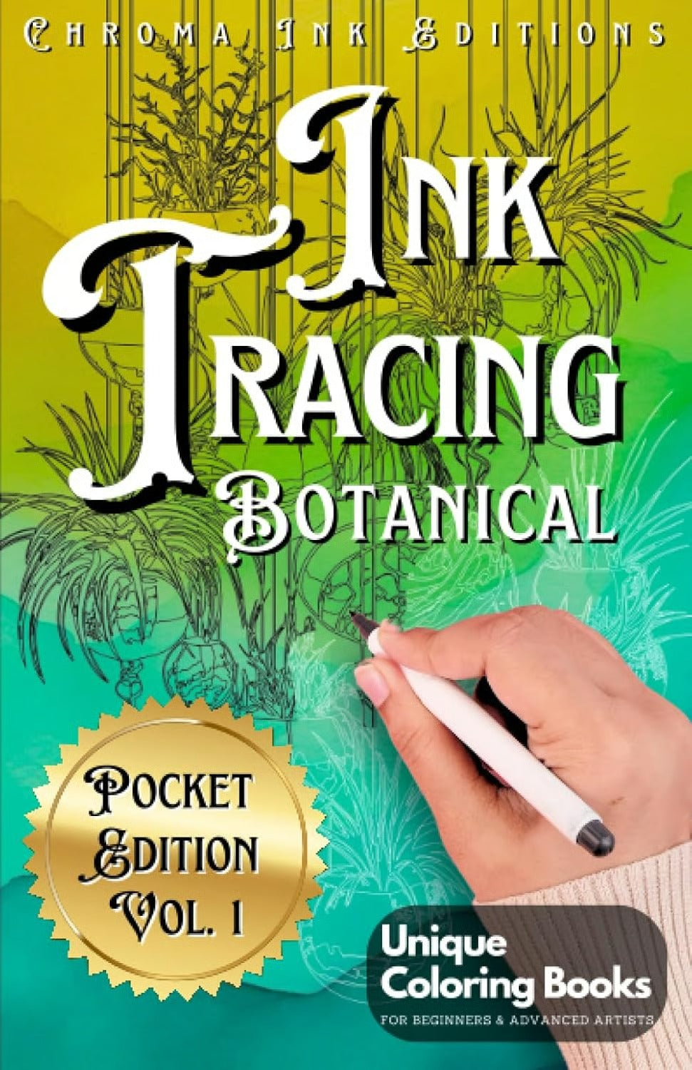 Ink Tracing Coloring Book - For Beginners & Stress Relief – Mention