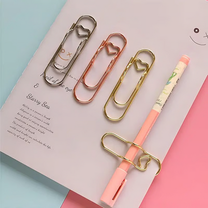 Multifunctional Heart Pen Clips