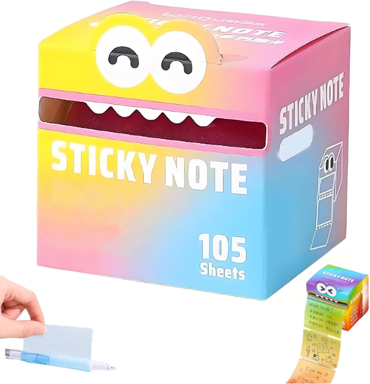 Cute Monster Pattern Sticky Note
