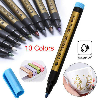 Painting-Magic Colorful Metallic Marker Pens