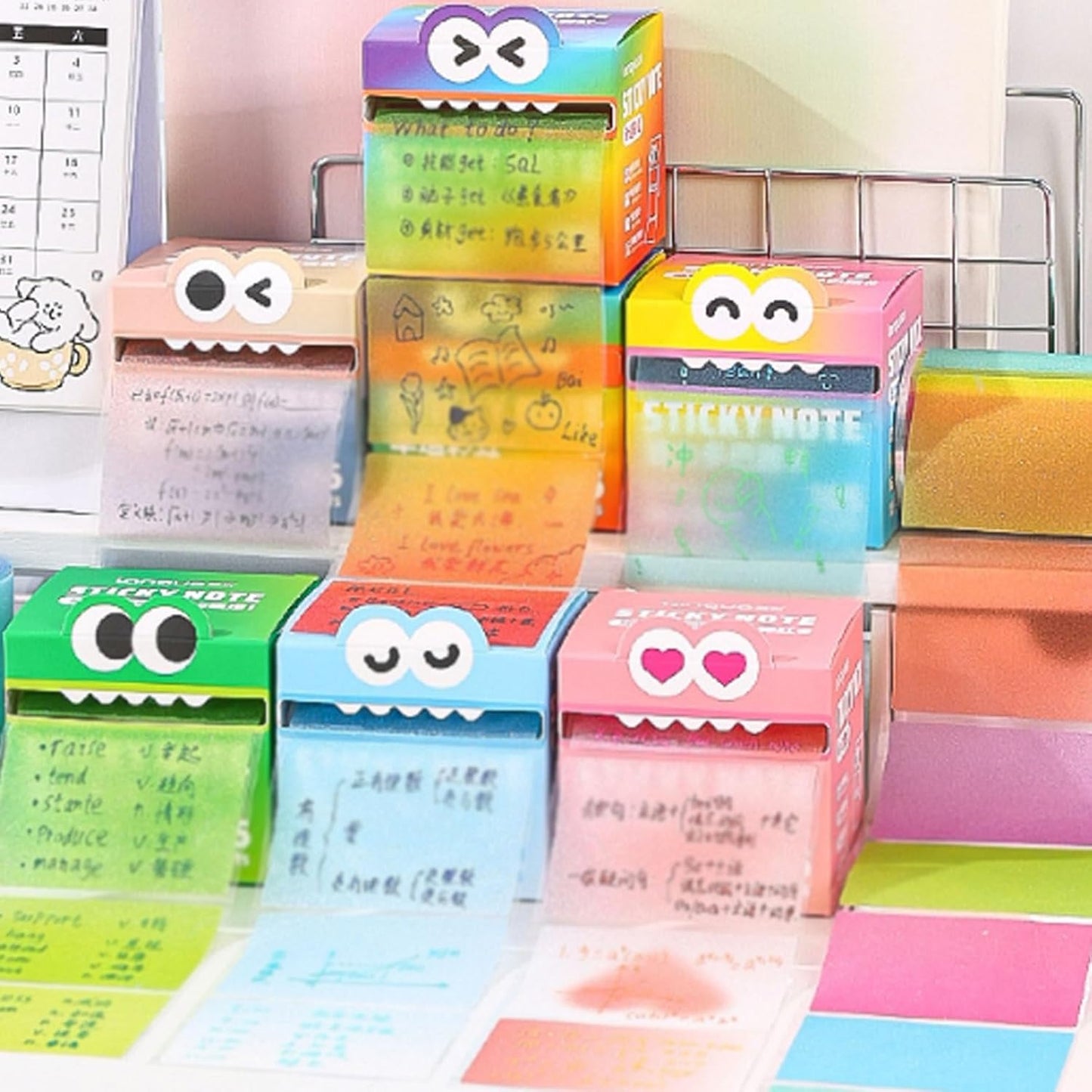 Cute Monster Pattern Sticky Note