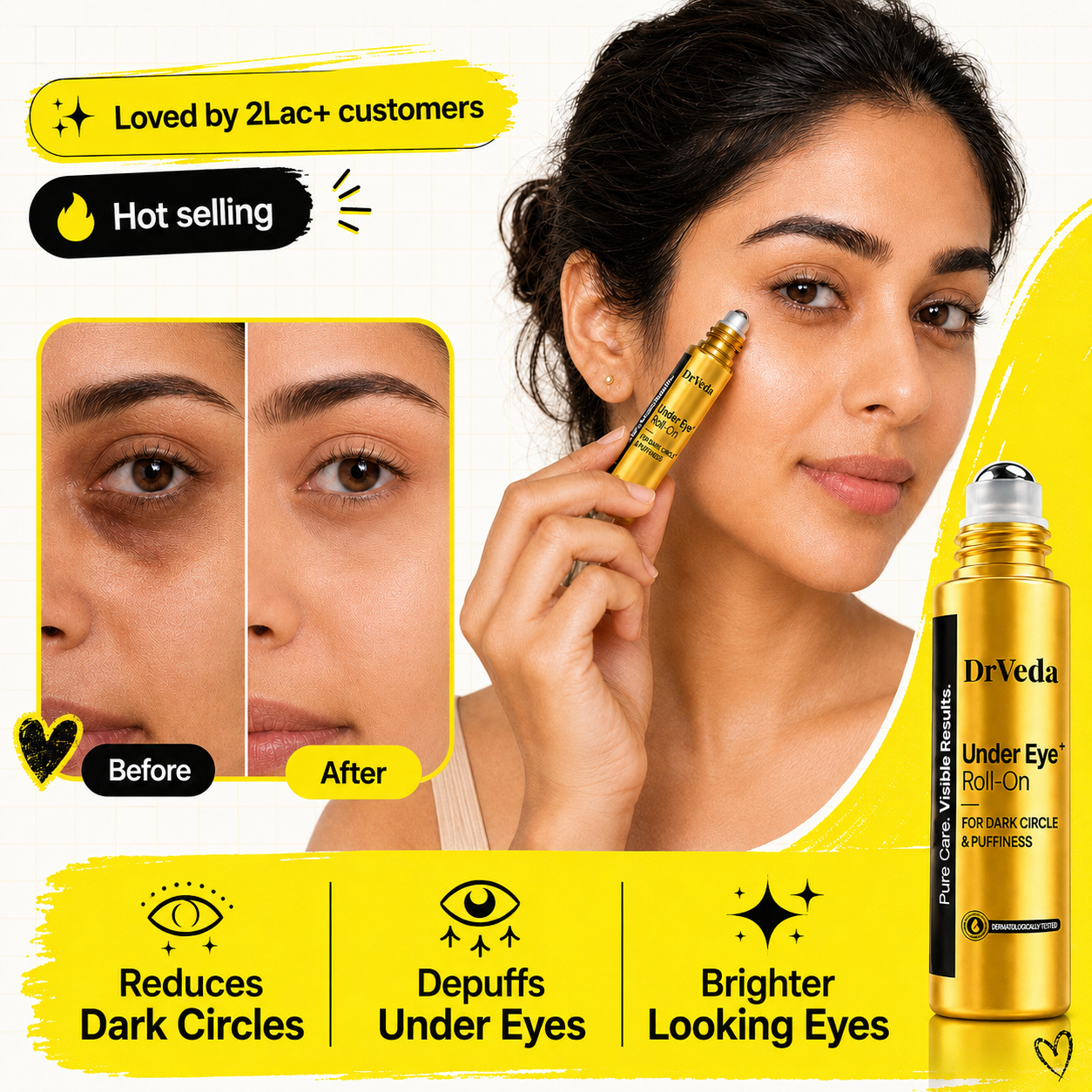 Under Eye Care Roll-On By Dr.Veda